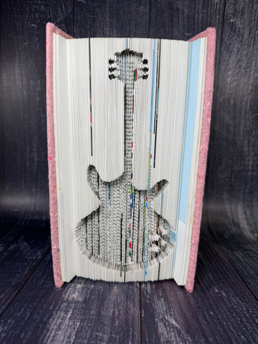 Strat Electric Guitar Book Art