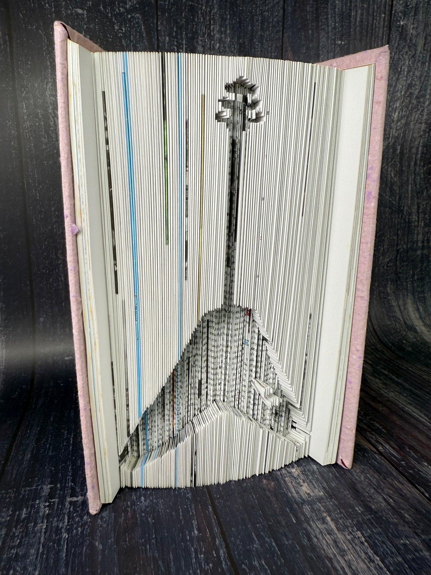 Flying V Electric Guitar Book Art