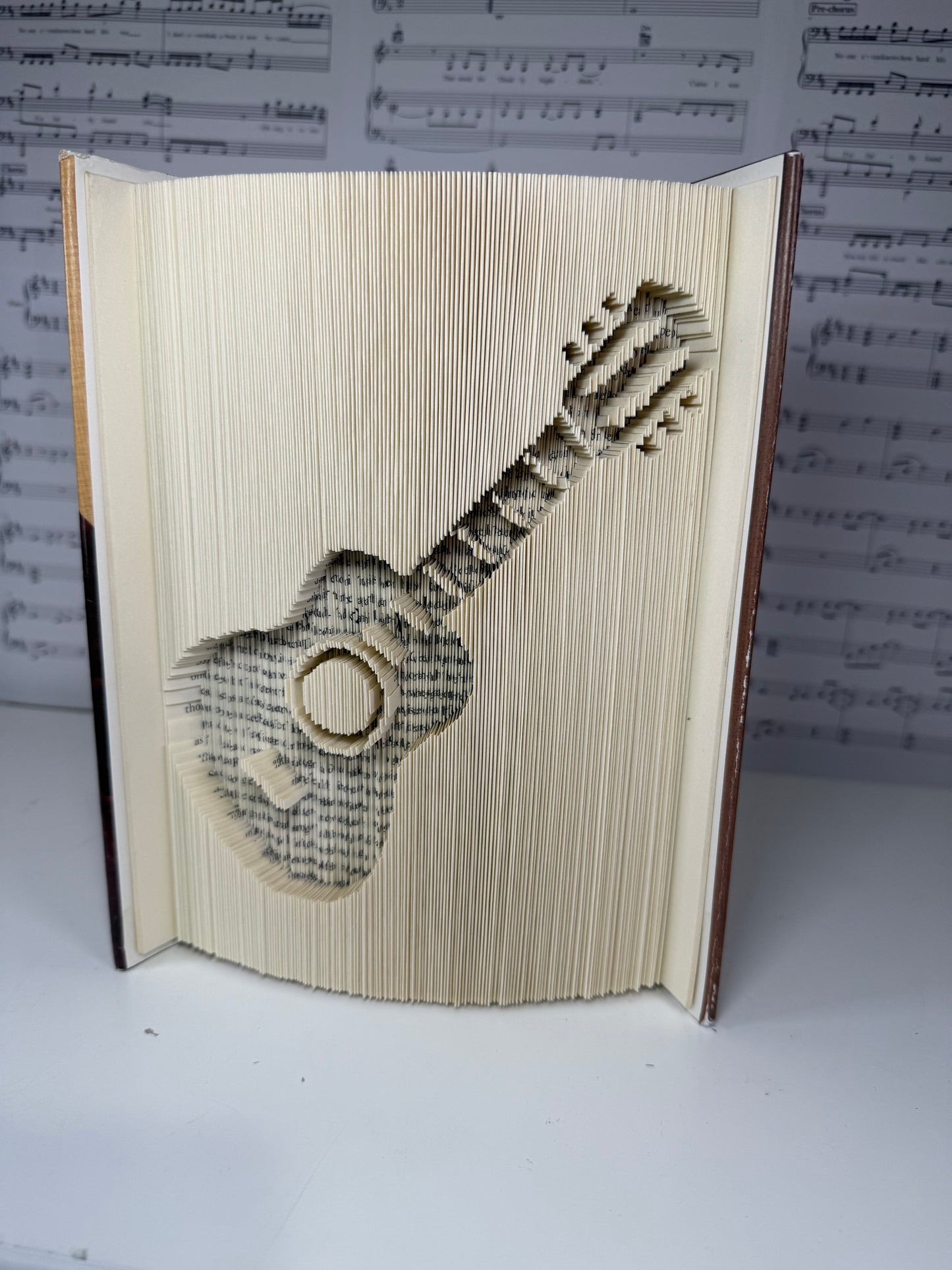 Acoustic Guitar Book Art