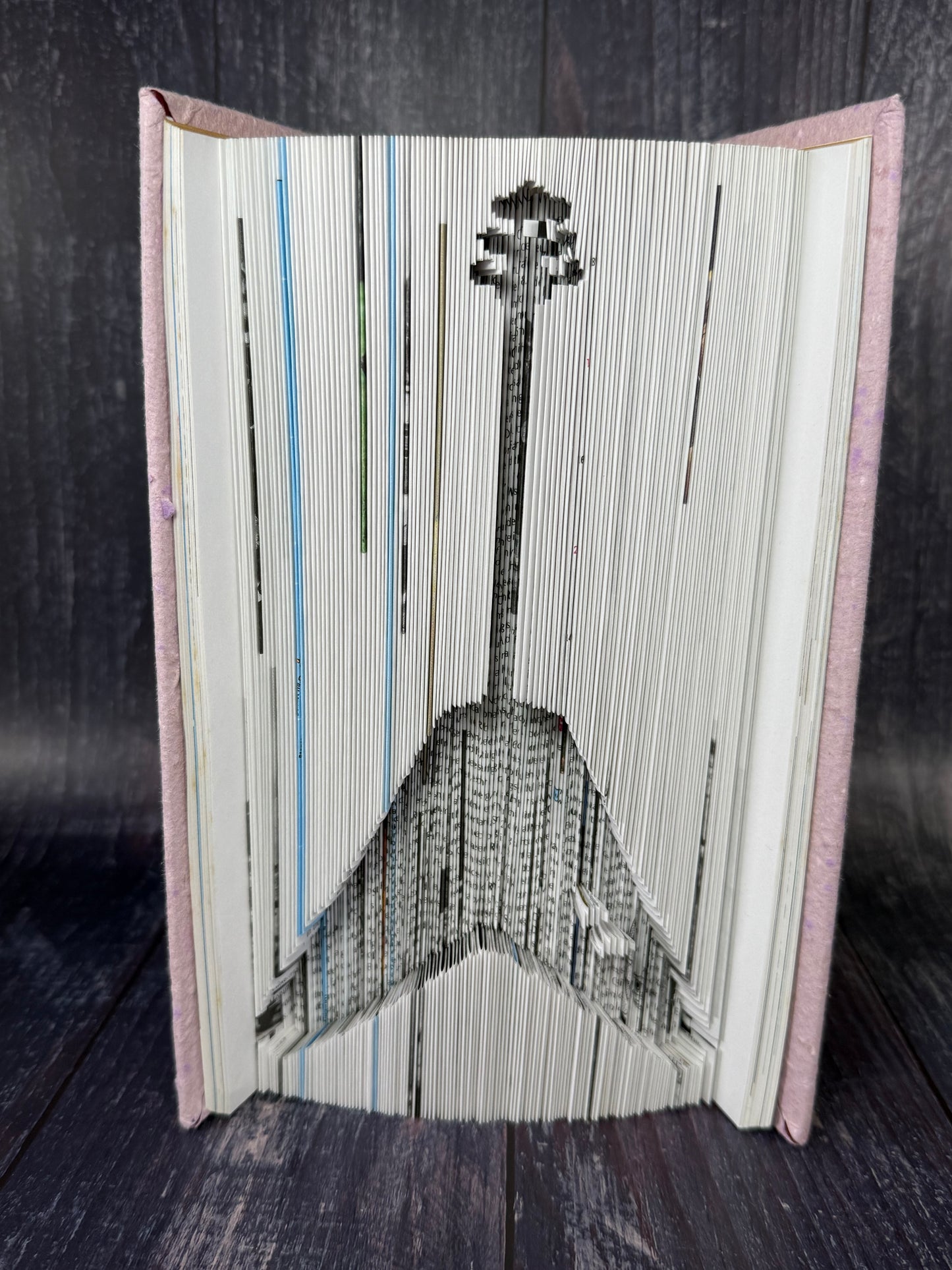 Flying V Electric Guitar Book Art