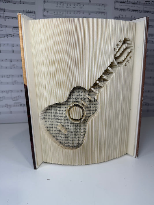 Acoustic Guitar Book Art