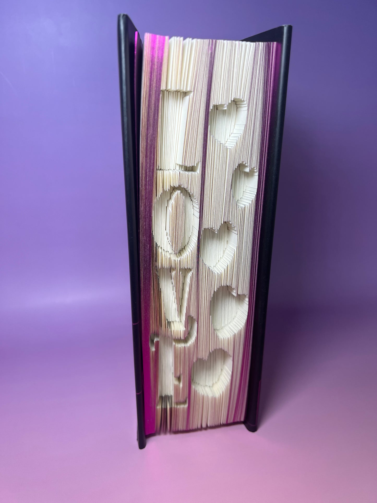 Vertical Love with Hearts
