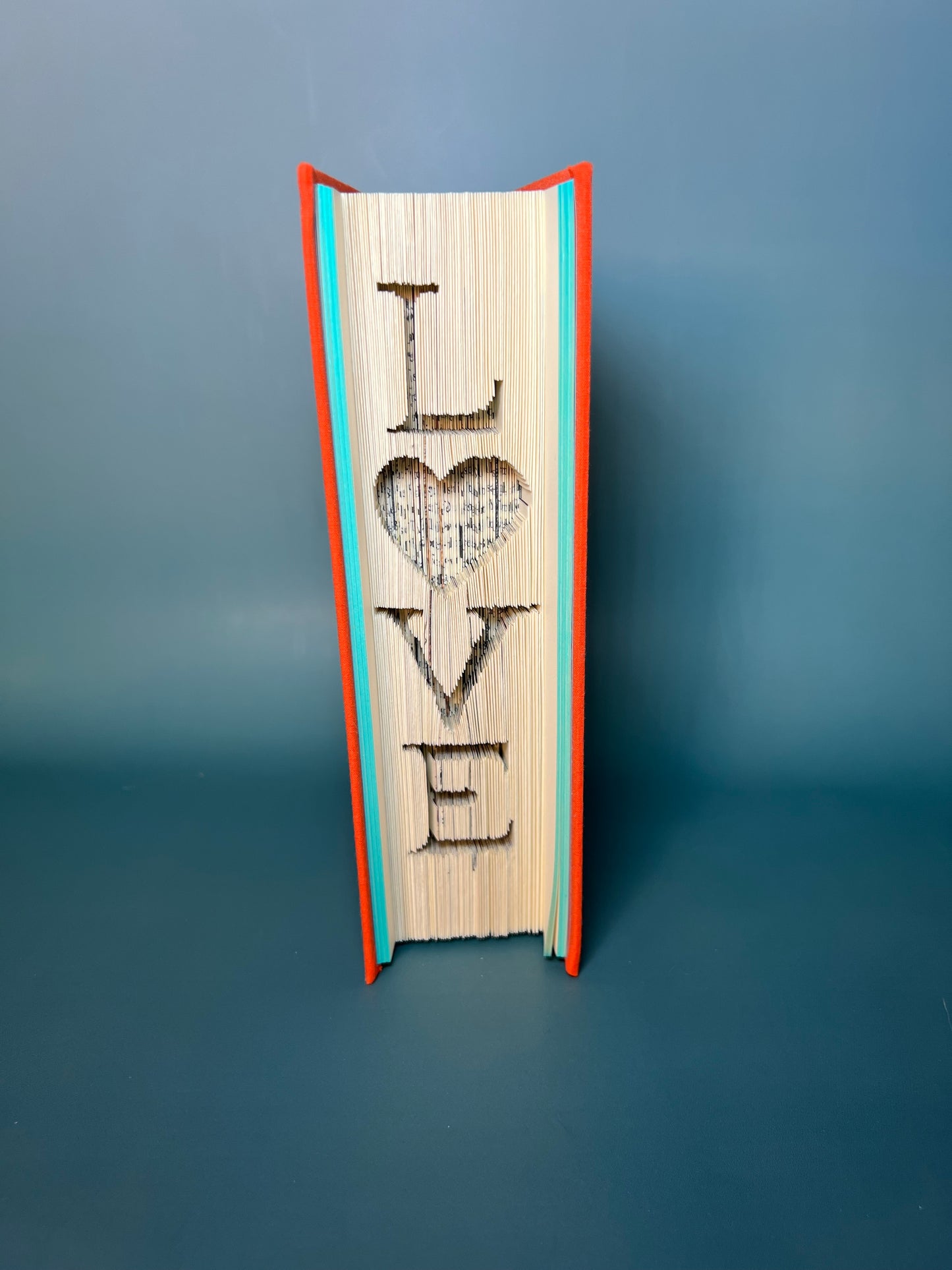 LOVE-vertically with a heart
