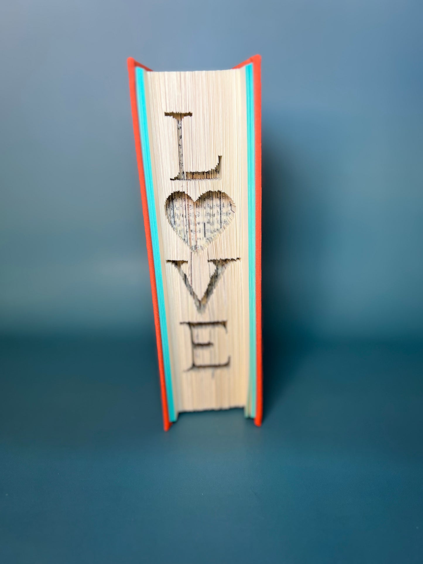 LOVE-vertically with a heart