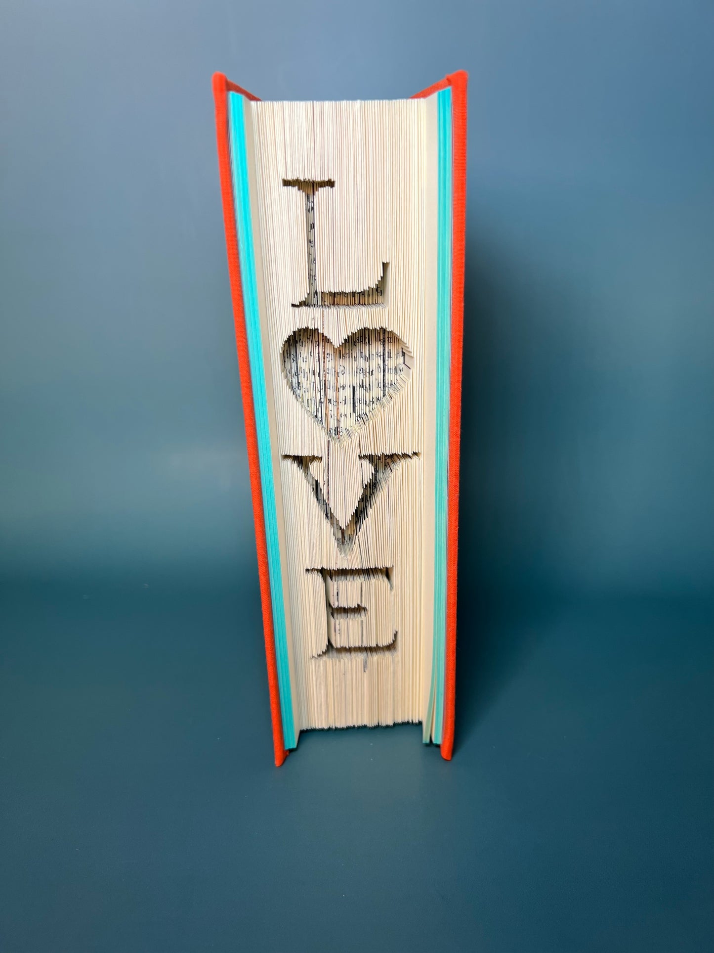 LOVE-vertically with a heart